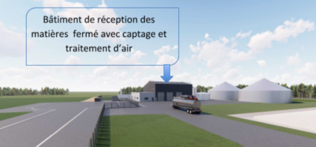 Vue futur site - traitement air